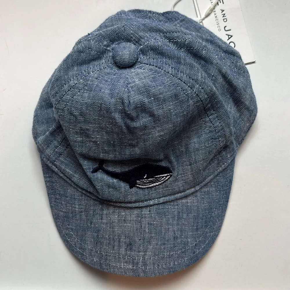 Janie and Jack Embroidered Whale Classic Cap